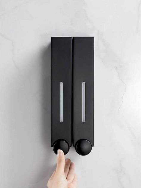 Free Returns ✓ Free Shipping On Orders $49+ ✓. 1pc Wall Mounted Lotion Dispenser, 420ml Black Manual Lotion Container For Bathroom- Soap & Lotion Dispenser at SHEIN. Shower Soap Dispenser, Soap Dispenser Wall, Wall Mounted Soap Dispenser, Lotion Containers, Shampoo Dispenser, Detergent Dispenser, Soap Pump Dispenser, Shampoo Bottles, Shower Soap