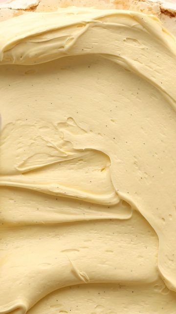 Custard Aesthetic, Buttercream Aesthetic, Whipped Custard, Frosting Aesthetic, Butter Photography, Creamy Aesthetic, Butter Aesthetic, Custard Buttercream, Macro Food Photography