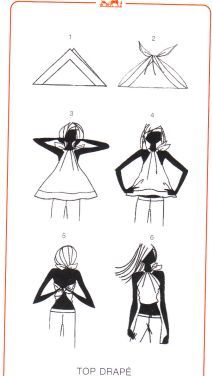 Scarf top inspiration Scarf Knots, Ways To Wear A Scarf, Head Scarf Styles, Diy Scarf, Scarf Shirt, Diy Fashion Clothing, Tie Scarf, Scarf Top, Hermes Scarf