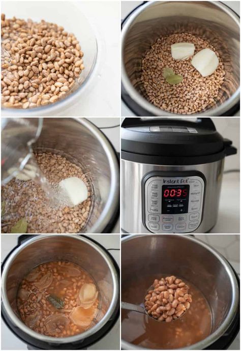 Best Pinto Beans Ever, Pinto Beans Instant Pot, Instant Pot Pinto Beans Recipe, Cook Dry Beans, Instant Pot Beans, Beans Instant Pot, Cook Dried Beans, Recipes Using Beans, Pressure Cooker Beans