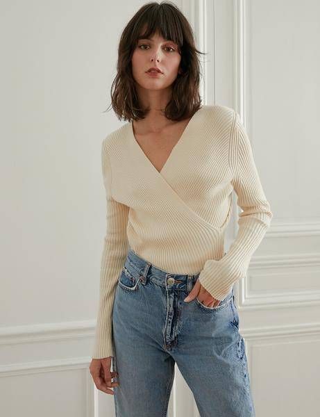 Wrap Sweater Outfit, Minimalist Winter Outfit, Soft Sweaters, Wife Style, Pixie Market, Minimalist Summer, Sweater Outfit, Beauty Clothes, Bustier Top