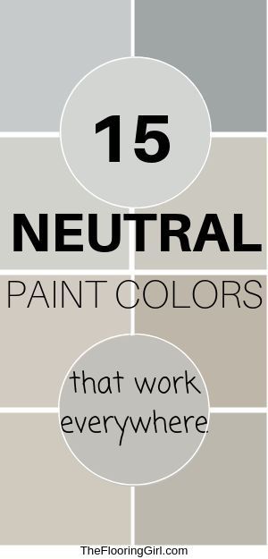 15 Neutral paint colors that work everywhere.  These neutral paint shades work in almost every home and will modernize your style.  #painting #gray #greige #beige #taupe #warmgray #paintcolors Painting Organization, Taupe Paint Colors, Greige Walls, Diy Home Renovations, Diy Home Improvement Ideas, Decorating Painting, Taupe Paint, Taupe Walls, Home Improvement Hacks