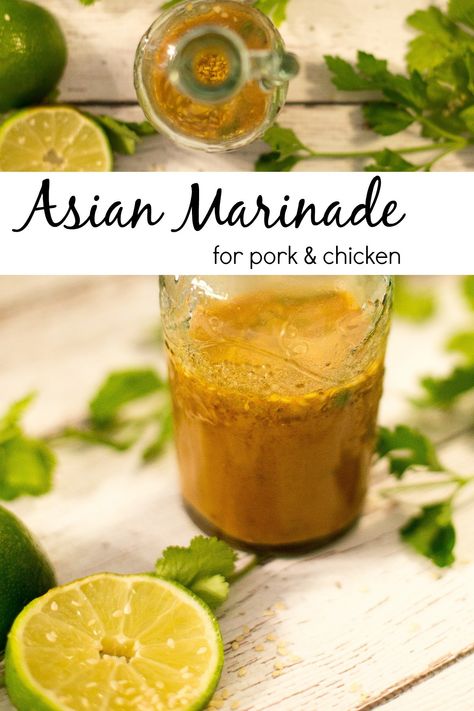 Asian Marinade for Pork and Chicken - "So, I've been thinking..." Asian Marinade For Pork, Asian Marinade For Chicken, Marinade For Pork, Asian Marinade, Pork Marinade, Asian Pork, Mapo Tofu, Asian Chicken, Marinade Recipes