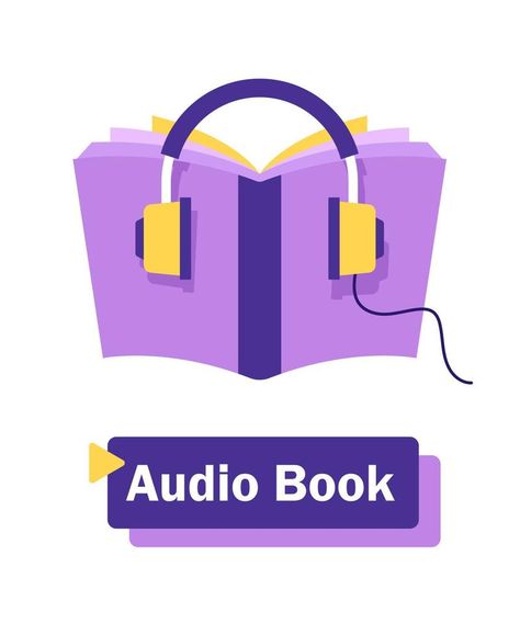 Audiobooks and online learning concept represented by book and headphone icon. Colorfull and flat illustration Audio Book Illustration, Reading Illustration, Vector Nature, Illustration Advertisement, Reading Habits, Audio Book, Illustration Ideas, App Design Inspiration, Digital Comic