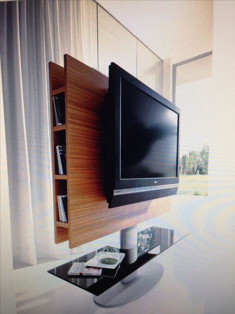 Rotating tv stand Tv Divider, Tv Stand Room, Tv Island, Tv Stand Room Divider, Rotating Tv, Saint Charbel, Bedroom Tv Stand, Swivel Tv Stand, Interior Room Decoration