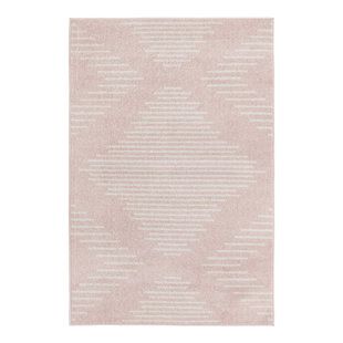 Pink Rugs Bedroom, Light Pink Bedrooms, Moroccan Pink, Pink And Blue Rug, Pink Bedroom For Girls, Pink Rectangle, Pink Girl Room, Neutral Bedrooms, Tan Rug