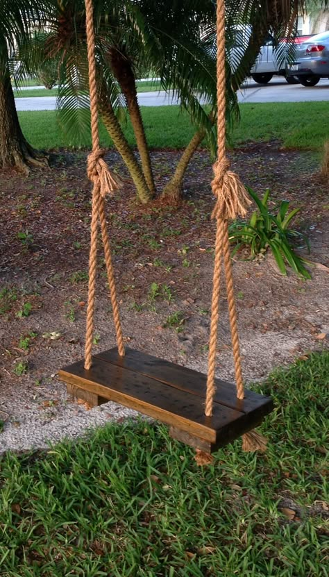 Diy Swing Frame, Diy Swing, Projek Menjahit, Backyard Swings, Swing Chair Outdoor, Wooden Swing, Home Decor Aesthetic, Swing Design, Dance Tutorial