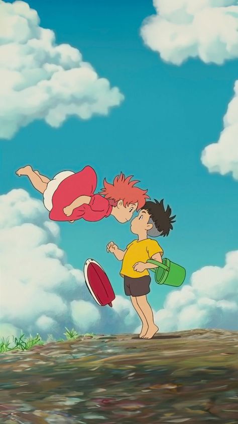 Manga Wallpaper Aesthetic, Anime Wallpaper For Iphone, Ponyo Anime, Wallpaper Aesthetic Anime, Aesthetic Anime Wallpaper, Adventure Anime, Iphone Wallpaper Music, Studio Ghibli Background, Ghibli Tattoo