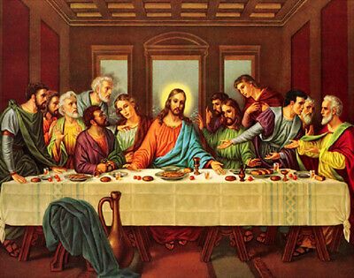 CATHOLIC PRINT PICTURE BLESSING OF SAINT FRANCIS ASSISI - ready to frame - $14.99 | PicClick Last Supper Photo, Last Supper Painting, The Last Supper Painting, Francis Assisi, Jesus Last Supper, St Francis Assisi, Jesus Prints, Sewer System, Mary Pictures