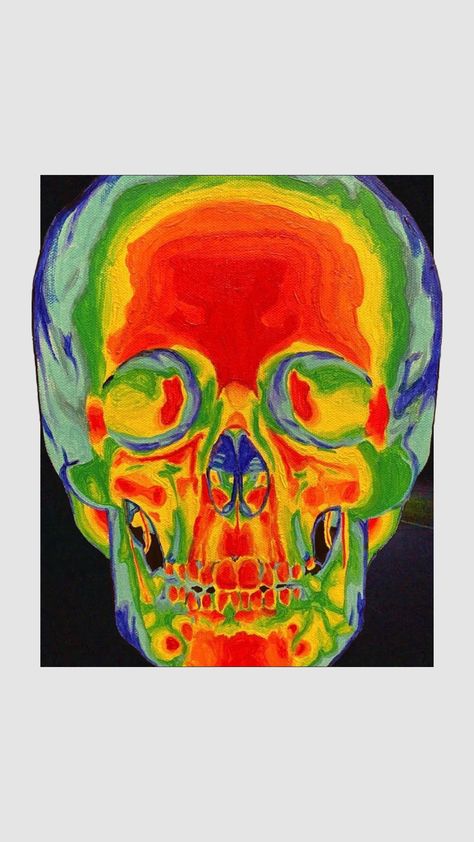 Thermal Face Art, Thermal Skeleton, Thermal Filter, Thermal Drawing, Thermal Art Aesthetic, Anime Vogue, Thermal Vision, Oil Pastel Colours, Skeleton Drawings