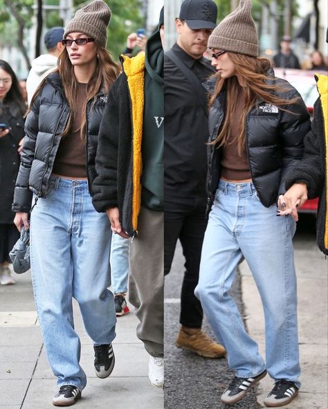 Hailey Bieber Samba, Haley Bieber Outfits, Hailey Baldwin Street Style, Hailey Bieber Style, Hailey Baldwin Style, Models Off Duty Style, Kaia Gerber, Hailey Baldwin, Mode Inspo