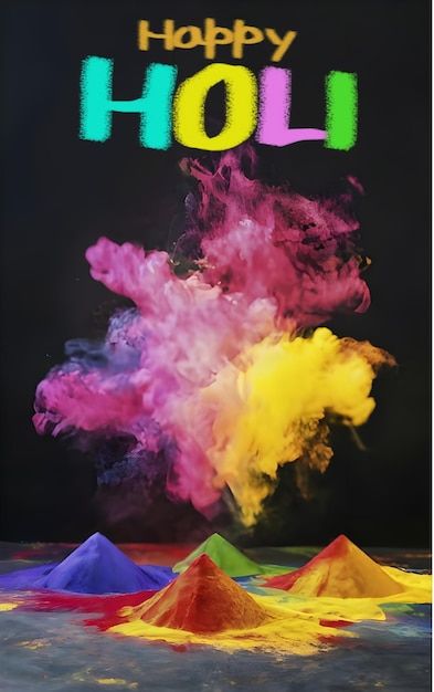 Photo happy holi colorful photo and post... | Premium Photo #Freepik #photo Happy Holi Post, Best Happy New Year Wishes, Holi 2024, Happy Holi Picture, Wishes Happy New Year, Wishes New Year, Happy Holi Photo, Holi Pictures, Childhood Photography