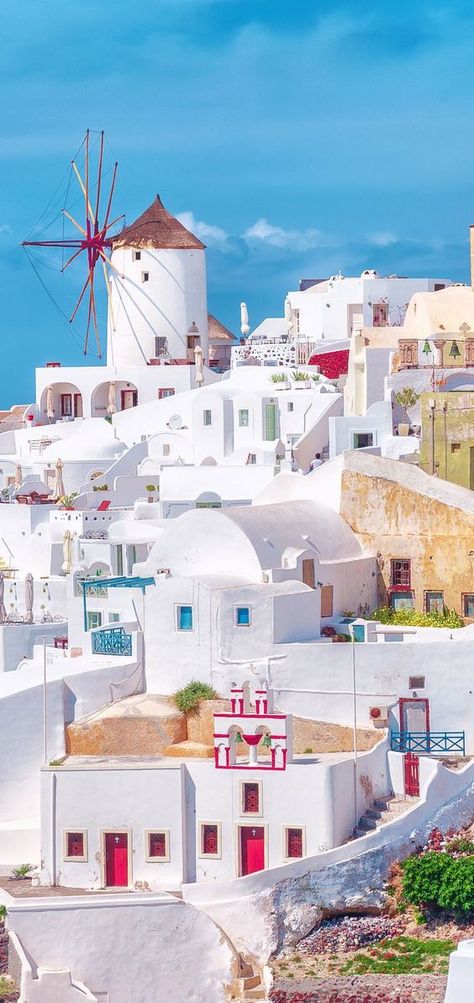 Greece Wallpaper, Branding Images, Blogger Website, Greece Hotels, Santorini Island, Dream Places, Post Modern, Santorini Greece, Beautiful Places To Travel