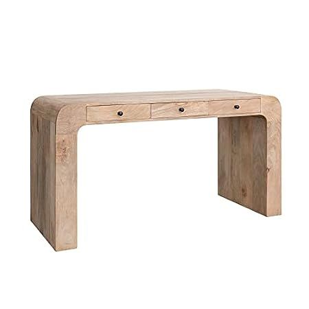 Marly Dice's Amazon Page's Amazon Page Mango Wood Desk, Wood Waterfall, Waterfall Desk, Writing Desk With Drawers, Natural Furniture, Wood Writing Desk, Into The Wood, Home Office Furniture Desk, Creative Co Op