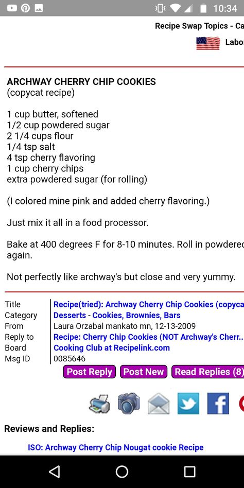 Archway Cherry Chip Cookies Archway Cherry Chip Nougat Cookies Recipe, Archway Cookies Recipes, Copycat Archway Cookies, Cheryl’s Cookies Copycat Recipe, Archway Cookies Copycat, Cherry Chip Cookies, Nougat Cookies, Archway Cookies, Perfect Sugar Cookies