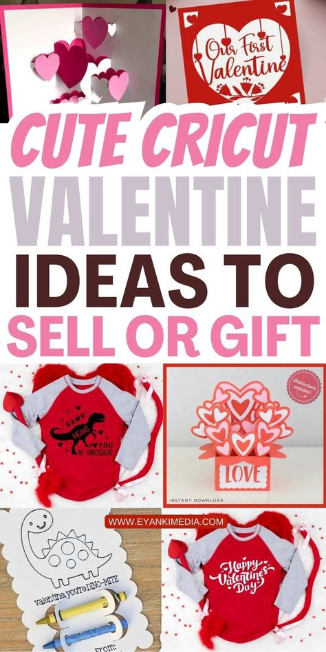 Discover easy Valentine crafts with Cricut to create custom cards, wall art, and gift boxes. Personalize each project for loved ones with creative designs. Perfect for Cricut beginners or seasoned crafters, these ideas are simple, fun, and budget-friendly. Valentines Day Decorations Cricut, Valentines Cricut Ideas For Kids, Valentines Items To Sell, Cricut Projects For Valentines Day, Valentines Day Svg Free Files For Cricut, Valentines Cards Diy Kids, Valentines Day Signs Diy, Sublimation Valentines Day Ideas, Valentines Cricut Projects