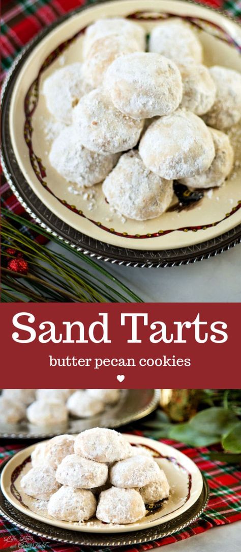 Sand Tarts Cookies Recipe Easy, Danish Shortbread Cookies, Sand Tarts Old Fashioned, Sandtart Cookies Recipe, Sandtart Cookies, Sand Tarts Cookies Recipe, Sand Tart Cookies, Danish Wedding Cookies, Danish Wedding