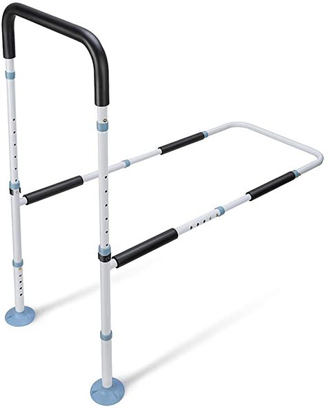 Amazon.com: OasisSpace Bed Rail for Seniors, Medical Adjustable Bed Assist Rail Handle and Fall Prevention Safety Hand Guard Grab Bar for Elderly, Handicap - Fit King, Queen, Full, Twin: Kitchen & Dining Bed Safety Rail, Leg Rest Pillow, Diy Entertainment, Portable Bed, Bed Rail, Steel Bed, Space Bedding, Adjustable Bed, Grab Bar