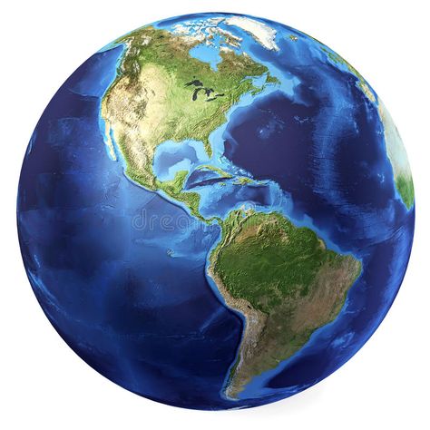 Earth globe, realistic 3 D rendering. Americas view. (Source map. Earth globe, r , #Ad, #rendering, #Americas, #view, #Earth, #globe #ad Globe Artwork, Science Illustration, Earth Globe, America Art, Earth From Space, Illustration Artwork, 3d Rendering, Planet Earth, Travel Art