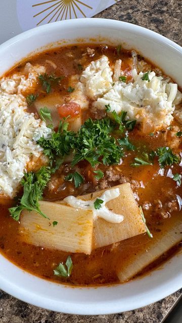 Palmini Soup Recipes, Palmini Lasagna Soup, Palmini Lasagna Recipe, Paula Dean Lasagne, Lasagna Soup Carlsbad Cravings, Lasagne Soup, Pasta Alternative, Lasagna Soup, Soup Season