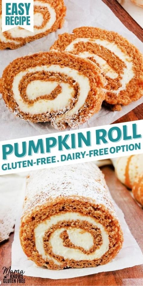 Eoe Recipes, Gluten Free Pumpkin Roll, Octavia Recipes, Gf Thanksgiving, Gluten Free Pumpkin Cake, Gf Cake, Pumpkin Cakes, Dairy Free Pumpkin, Vegan Pumpkin Recipes