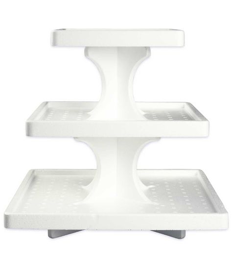 m Square Cupcake Stand, Square Cupcakes, 3 Tier Cupcake Stand, Bakery Crafts, Cake And Cupcake Stand, Serving Stand, Holiday Cups, Baking Business, Punch Bowls