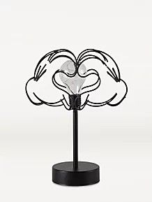 Adult Disney Room Decor, Hands Table, Mickey Mouse Nursery, Mickey Mouse Room, Mickey Decorations, Mickey Mouse Decorations, Mickey Hands, Wire Lamp, Disney Room Decor