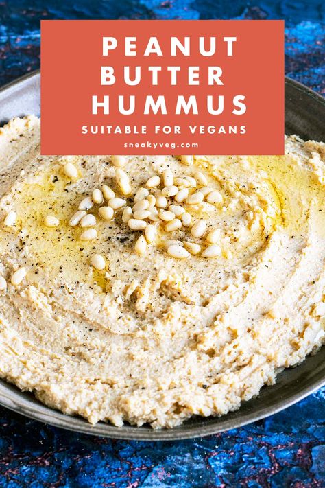 Adding peanut butter to hummus is a real game changer. Traditionally made with tahini, homemade hummus is a delicious dip that the whole family can enjoy. Whether you're out of tahini or you can't find any, making peanut butter hummus adds a different flavour that you'll want to make time and time again. #sneakyveg #peanutbutterhummus #hummus #vegan #peanutbutter Sauteed Chicken Recipes, Peanut Butter Hummus, Winter Vegetarian Recipes, Pressure Cooker Recipes Chicken, Budget Vegan, Peanut Butter Chicken, Hummus Recipes, Peanut Butter Dip, Making Peanut Butter