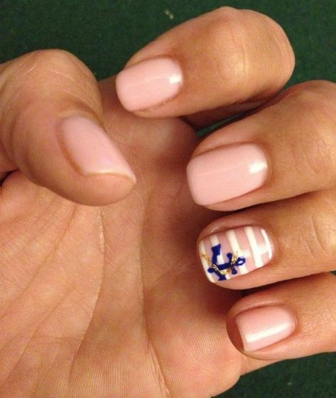 Beach Nail Designs Acrylic Coffin, Anchor Nail Art, Summer Vacation Nails, Anchor Nails, Cruise Nails, Nautical Nails, Toe Polish, Tropical Nails, Really Cute Nails