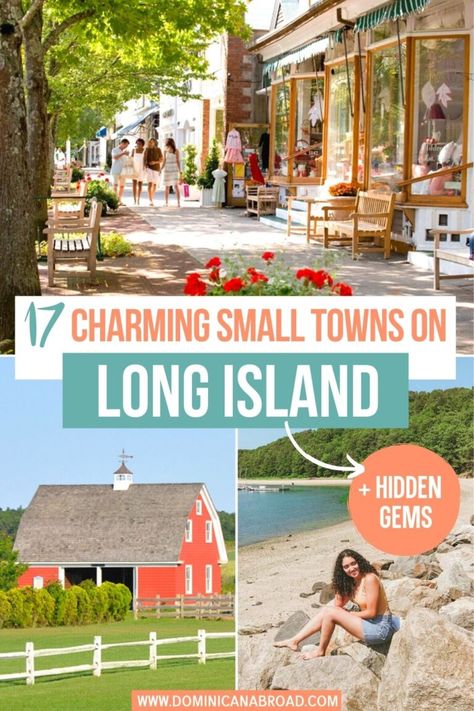 17 Charming Small Towns on Long Island to Visit + Hidden Gems Island To Visit, Island Town, Shelter Island, Fire Island, Usa Travel Guide, Train Ride, Long Island Ny, Island Getaway, Nyc Trip