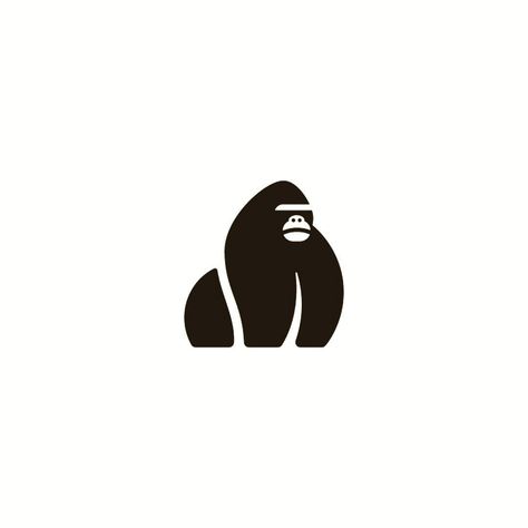 Gorilla by @sandrolaliashvili -  LEARN LOGO DESIGN @learnlogodesign @learnlogodesign Gorilla Logo, Gorilla Tattoo, Startup Logo, Custom Cars Paint, Trendy Logos, Beautiful Logos Design, Monkey Design, Tattoo Graphic, Logos Inspiration