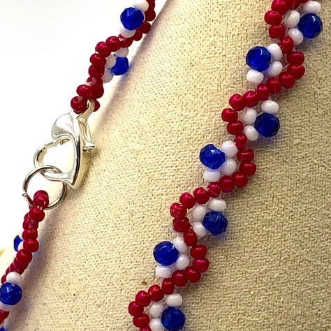 Usa Bracelet New Without Tag 7.0” Long .25” Wide Woven Many Many Many Times Throughout To Create Durability And Strength! Sku:A15 Usa Bracelet Ideas, Red White And Blue Bracelet Patterns, 4th Of July Jewelry, Handmade Cheap Beaded Bracelets For 4th Of July, Usa Beaded Bracelet, Patriotic Beaded Jewelry, Affordable Red Beaded Bracelet For 4th Of July, Patriotic Red Beaded Bracelet, Red Patriotic Bracelet Jewelry