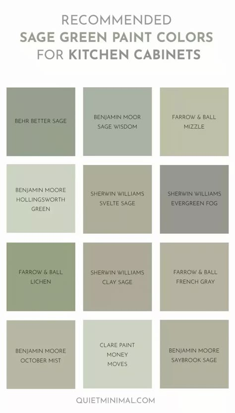 Bringing sage green kitchen cabinets into the kitchen is a way to bring nature into our living space. The earthy grayish-green color is soothing and lends a Olive Green Kitchen Cabinets Ideas, Grey And Green Kitchen Colour Palettes, Mossy Green Kitchen, Green Colored Kitchen Cabinets, Kitchen Cabinets Makeover Green, Earth Tone Color Palette Kitchen, Warm Green Kitchen Cabinets, Sage Grey Kitchen, Light Sage Cabinets Kitchen