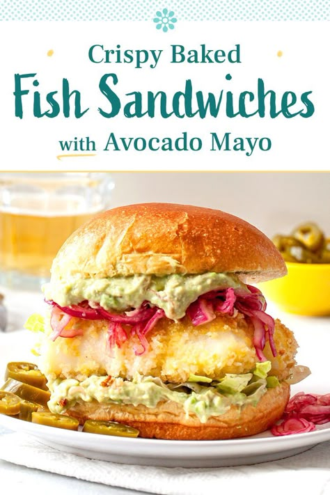 Fish Sandwich Recipes, Seafood Sandwiches, Fish Sandwich, Chef Inspiration, Dinner Recipes Easy Quick, Healthy Fish, Baked Fish, Simply Recipes, Quick Dinner Recipes