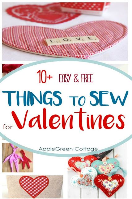 Valentines Sewing Projects, Easy Valentines Gifts, Valentines Sewing, Easy Sewing Tutorials, Simple Valentines Gifts, Things To Sew, Fat Quarter Projects, Easy Valentines, Valentine's Day Crafts