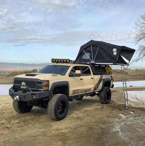 Chevy Overland Truck, Overland Silverado, Chevrolet Trucks Silverado, Camping Truck, Overland Build, Diesel Brothers, Dodge Diesel Trucks, Diesel Trucks Ford, Camper Build