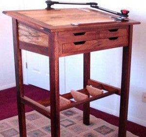 Standing Desk DIY Plan Diy Standing Desk, Craftsman Style Furniture, Drafting Tables, Woodworking Jig Plans, Cabinet Woodworking Plans, Woodworking Desk, Desk Plans, Woodworking Bed, Drafting Table