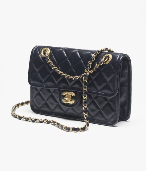 Bags Wishlist, Navy Blue Fashion, Blue Chanel, Fashion Chanel, Chanel Official, Chanel Official Website, Small Detail, Flap Bag, Designer Bags