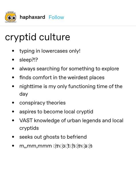 Cryptidcore Aesthetic, Chaotic Academia, Types Of People, Text Posts, Tumblr Posts, Writing Tips, Writing Prompts, Funny Memes, Mindfulness