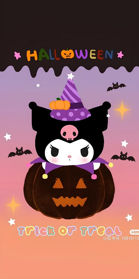 Merry Christmas Pfp, Kuromi Halloween Wallpaper, Halloween Sanrio, Hello Kitty Halloween Wallpaper, Sanrio Halloween, Kuromi Wallpaper, Helloween Wallpaper, Hello Kitty Wallpaper Hd, Halloween Wallpaper Backgrounds