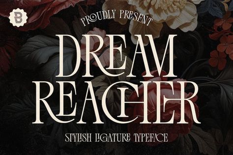 Dream Reacher is a creative stylish ligature serif font. Each letter is beautifully crafted which has an elegant look that attracts a tall, minimalist and slender shape. Dream Reacher font is a font that combines the elegance of a serif with a unique and decorative binding, creating a more harmonious and visually appealing look. This […] Get your free download of the Dream Reacher Font now at FreeFontDL - Free Font Download! Business Fonts, Minimalist Font, Writing Fonts, Stencil Font, Aesthetic Fonts, Best Free Fonts, Stylish Fonts, Title Design, Creative Fonts