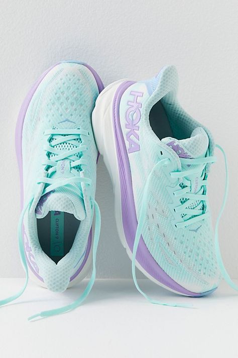 Cute Running Shoes, Hoka Clifton 9, Clifton 9, Hoka Clifton, Hoka Shoes, Trendy Shoes Sneakers, Preppy Shoes, Gym Fits, Cute Nike Shoes