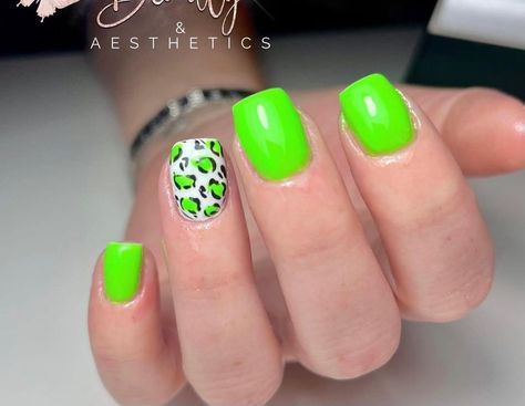 Cheetah Print Nails, Print Nails, Leopard Nails, Ww Recipes, Coffin Nails, Cheetah Print, Nail Design, Summer Nails, Lime Green