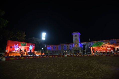 Check out the wide expanse of the Garba ground Garba Ground, Concert