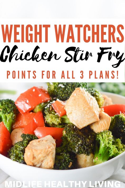 Weight Watchers Chicken Stir Fry, Weight Watchers Meatball Recipe, Chicken Stir Fry Recipes, Cashew Chicken Stir Fry, Chicken Stir Fry Recipe, Chicken Cashew Stir Fry, Weight Watchers Meal Plans, Stir Fry Recipes Chicken, Weight Watchers Chicken