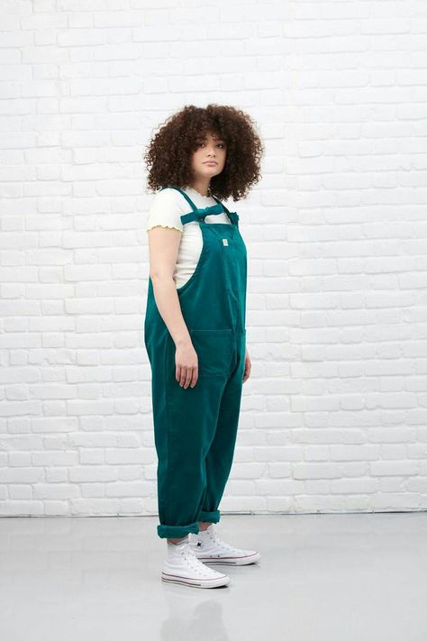 Smart Casual Women Work, Oversized Dungarees, Lucy Yak, Oversize Tshirt Outfits, Corduroy Dungarees, Cotton Dungaree, Autumn Tones, Smart Casual Women, Lucy And Yak