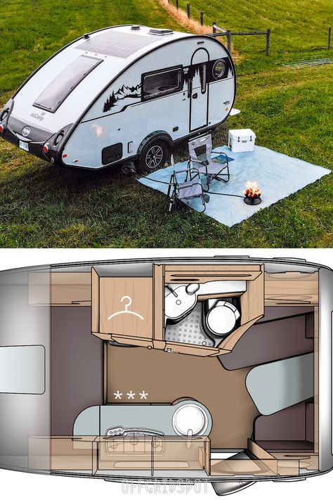 Tab 400 - Teardrop Camper with Bathroom Small Camper Floor Plans, Bicycle House, Diy Teardrop Camper, Small Travel Trailer Remodel, Teardrop Camper Interior, Layer Rugs, Bathroom Trailer, Small Travel Trailer, Teardrop Trailer Plans