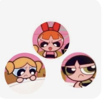 Matching Dp For Trio Best Friends, Three Bff Pfp, Three Besties Pfp, Matching Pfp For Three Besties, Matching Bio For Trio, Matching Pfp For Three Friends, 2 Wallpaper Bff, Powerpuff Girls Matching Pfp, Matching Pfp Powerpuff