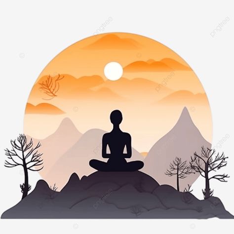 yoga day meditation silhouette Meditation Silhouette, Yoga Png, Meditation Images, Day Clothes, Yoga Day, Transparent Image, Png Transparent, Free Png, Png Image