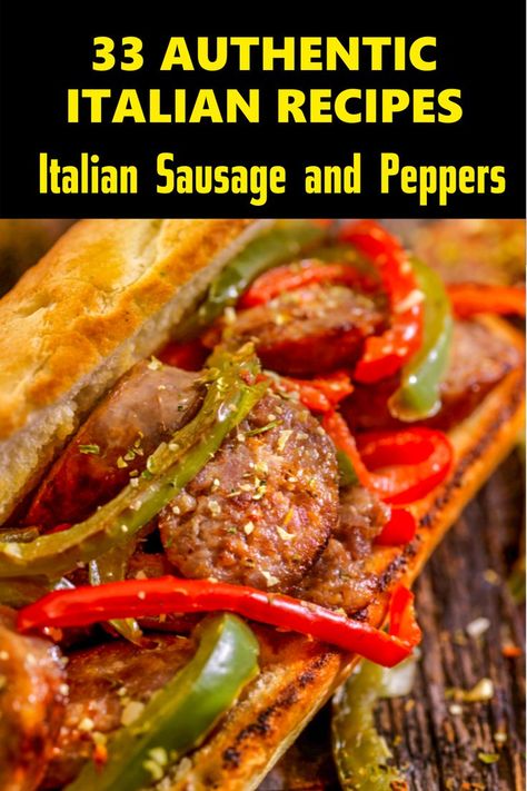 Authentic Italian Recipes Dinners Italy, Italian Recipes For Dinner, Italian Holiday Recipes, Italian Sandwich Recipes, Italian Sausage And Peppers, Italian Gravy, Italy Recipes, Recipes From Italy, Authentic Italian Recipes